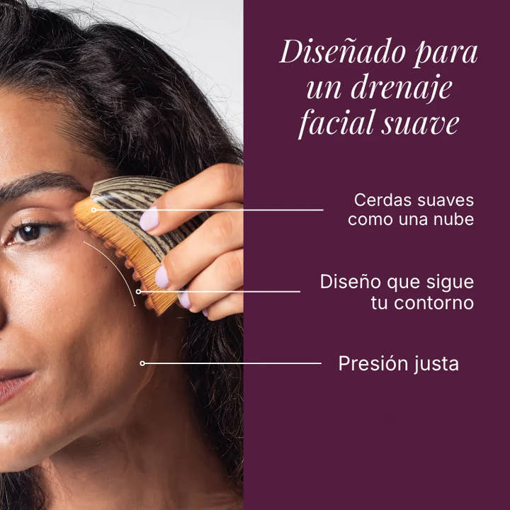 Diseñado para un drenaje facial suave