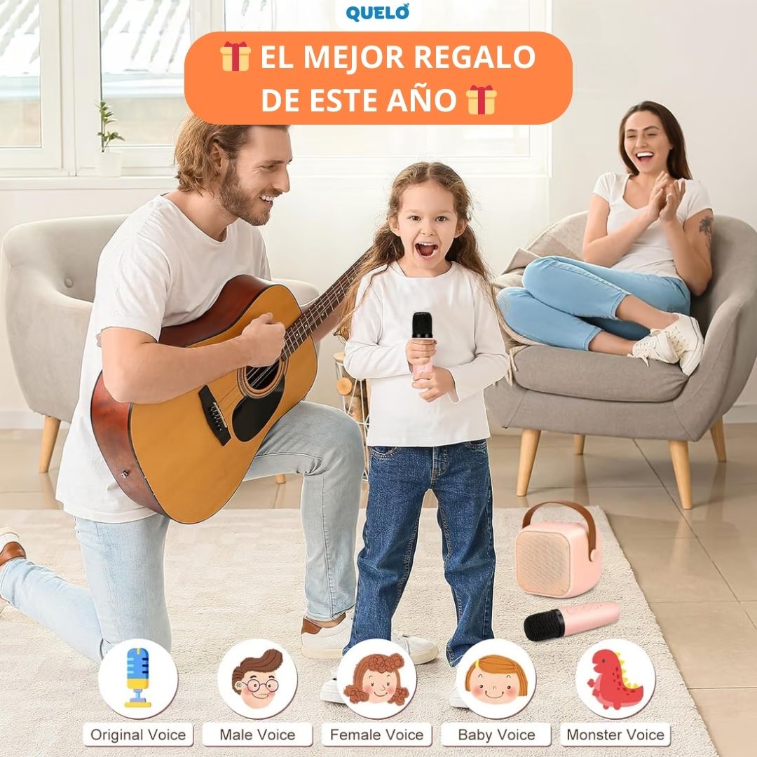 Mini Karaoke™ | DISFRUTA CANTANDO EN CUALQUIER PARTE CON EL KARAOKE PORTATIL