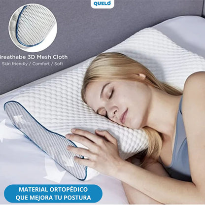 Almohada para Piernas con Tecnología Memory™ + Almohada de Gel Cervical PAGA 1 LLEVA 2 | AMANECE SIN DOLORES DUERME CON COMODIDAD TOTAL