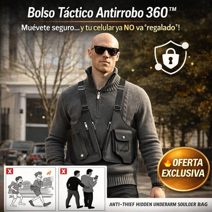 Bolso Táctico Antirrobo 360™ (Manos Libres + Todo Seguro)