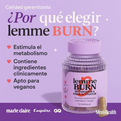 🔥 LEMME BURN™ + ACEITE REAFIRMANTE DE GLUTEOS GRATIS 🎁
