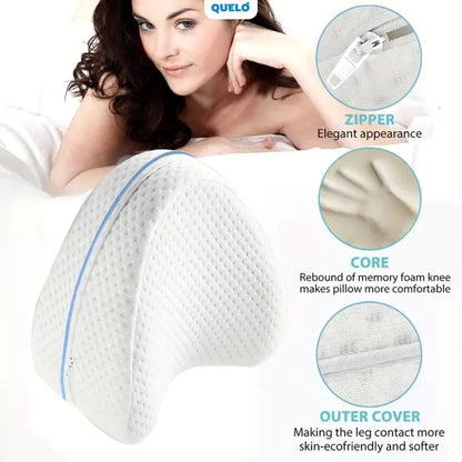 Almohada para Piernas con Tecnología Memory™ + Almohada de Gel Cervical PAGA 1 LLEVA 2 | AMANECE SIN DOLORES DUERME CON COMODIDAD TOTAL