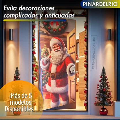 NAVIPUERTA™ | FUNDA DE NAVIDAD PARA PUERTAS | INSTALACIÓN RÁPIDA ⏱️