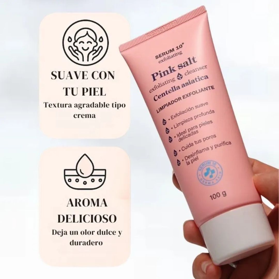 PinkSalt Glow Cleanser™ + Mascarilla Niacinamida GRATIS 🎁