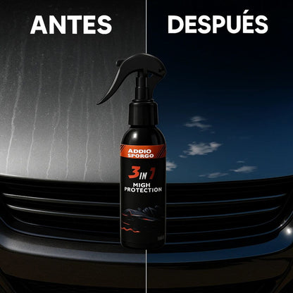 Addio Sporco™ 3 en 1 – Brillo y Protección sin Lavados por 6 Meses (GRATIS 🎁 paño + esponja)