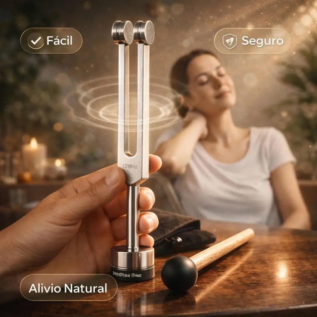 Kit Diapasón Terapéutico 128Hz™ – Alivio Natural + Libro GRATIS 🎁 +25 usos