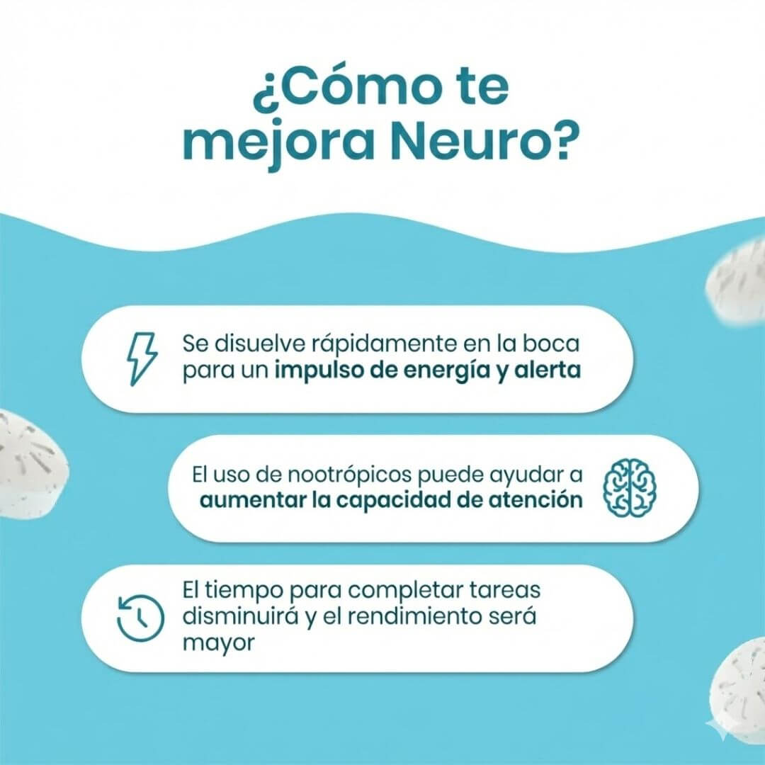 Neuro Energy & Focus™ – Mentas de Cafeína Natural (Menta)