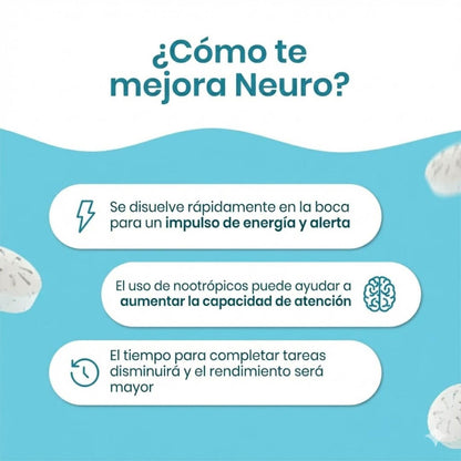 Neuro Energy & Focus™ – Mentas de Cafeína Natural (Menta)