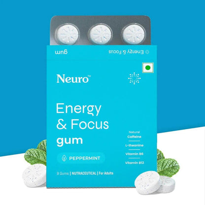 Neuro Energy & Focus™ – Mentas de Cafeína Natural (Menta)