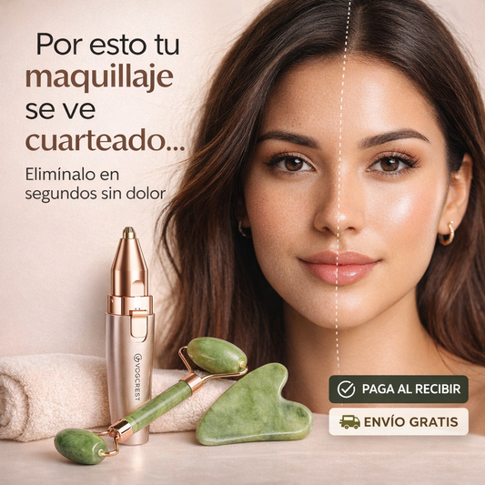 Kit GlowPerfect: Depiladora Láser-Touch + Spa Facial de Jade