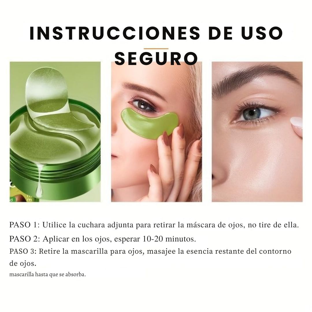 Rozino – Mascarillas de Ojos con Aguacate y Ácido Hialurónico™