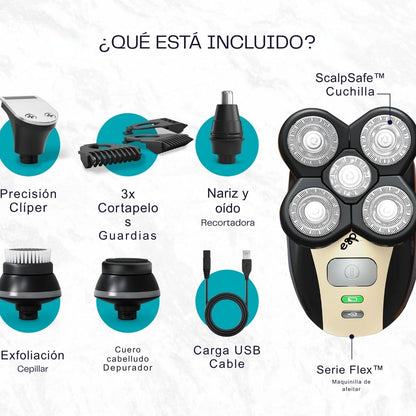 FlexSeries™ – Afeitado Perfecto Sin Irritación en Minutos