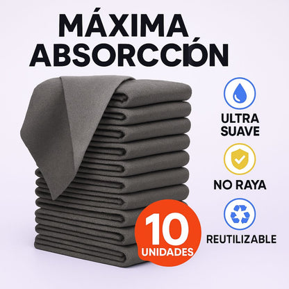 Cleanova™ – Paño de Microfibra Mágico X 10 UNIDADES