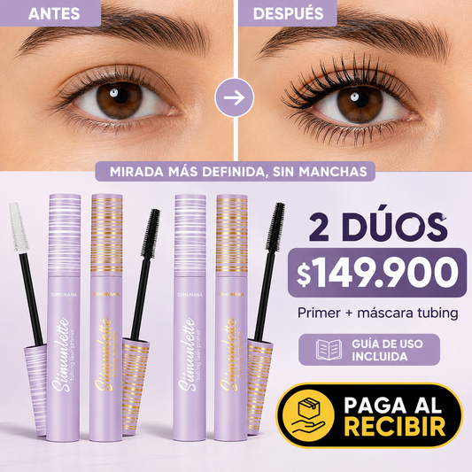 LashTube Dúo - Máscara y Primer Tubing Efecto Extensión