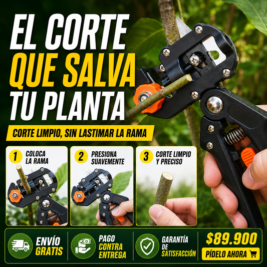 InjertaPro - Tijera Injertadora Profesional 2 en 1