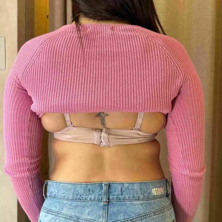 Espalda con brasier común