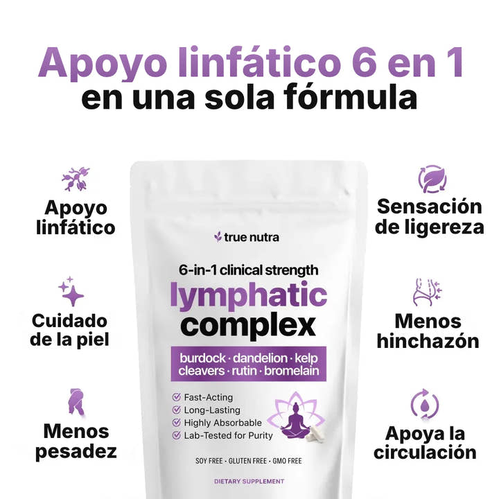 Apoyo linfático 6 en 1 en una sola fórmula