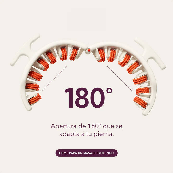 Apertura de 180° que se adapta a tu pierna