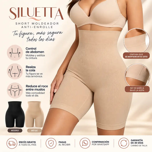 SILUETTA — Short Moldeador Anti-Enrolle